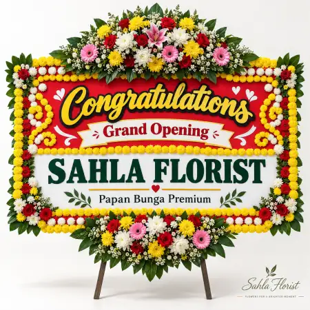 Papan Bunga Ucapan Selamat Babelan